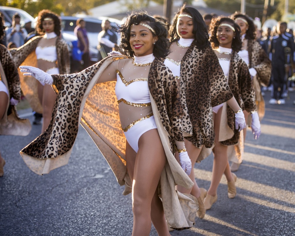 The Dancing Dolls lead the band down Scenic Highway.