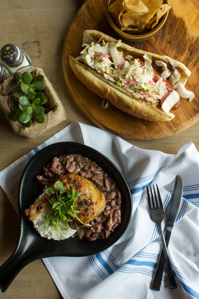 Both the hot adouille poboy and the red bean cassoulet bring Louisiana staples to a new level.