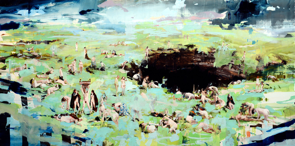 On display at “Unstable Equilibrium”: Alex Kanevsky’s “Ireland.” Photo courtesy Foster Gallery at LSU