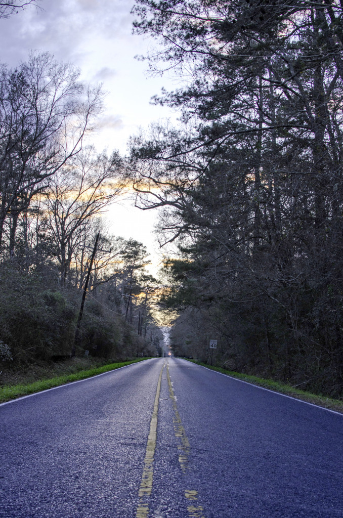 Hoo Shoo Too Road, 2/6/16, road at sunset