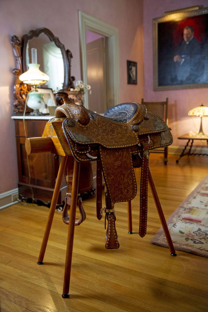 The song was an ode to Davis’ horse Sunshine. The horse’s original saddle is on display at the Old Governor’s Mansion.