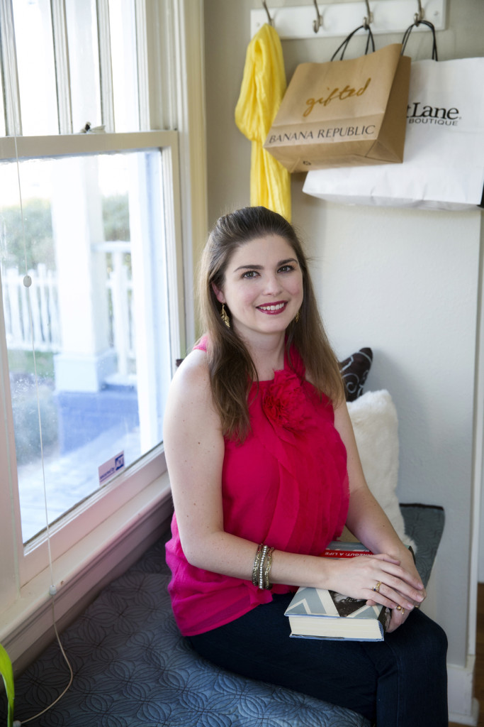 Andrus’ favorite place to sit and read is a window seat in her bedroom.