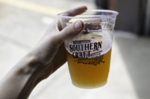 Sampling beers at Southern Craft Brewing Co. Photo by Miriam Buckner