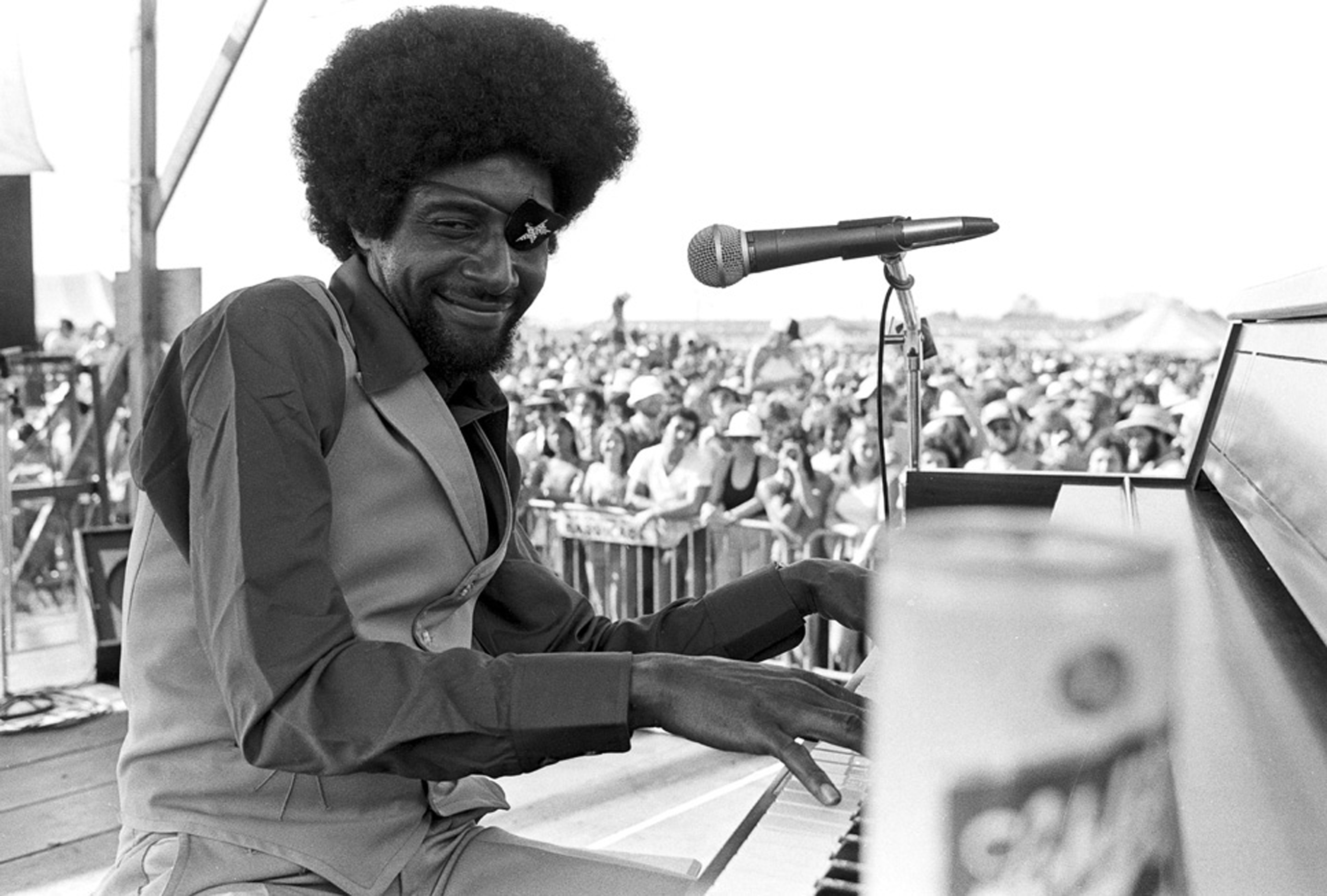 The documentary Bayou Maharajah focuses on New Orleans piano legend James Booker. (Still courtesy Manship Theatre)