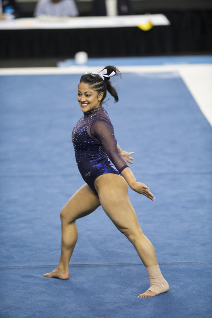 LSU gymnast Jessica Savona overcame a foot injury this year to wrap up an incredible season that saw her named a 2016 First-Team All-American. Courtesy LSU Athletics