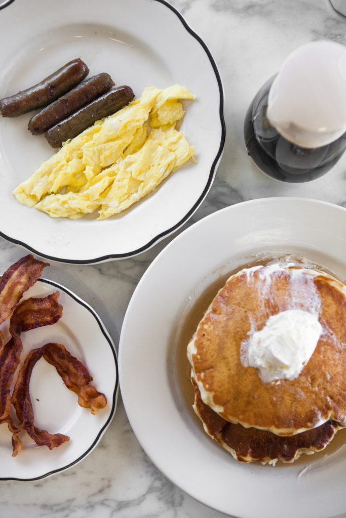 Christina's serves breakfast and lunch Monday-Friday and breakfast all day Saturday.
