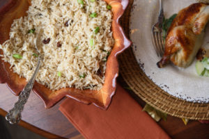 Brown Rice Pilaf with Sherried Raisins. Photo by Amy Shutt.