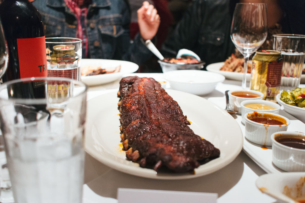 Ribs for days—the 14-hour smoked kind—at BRQ's pop-up.