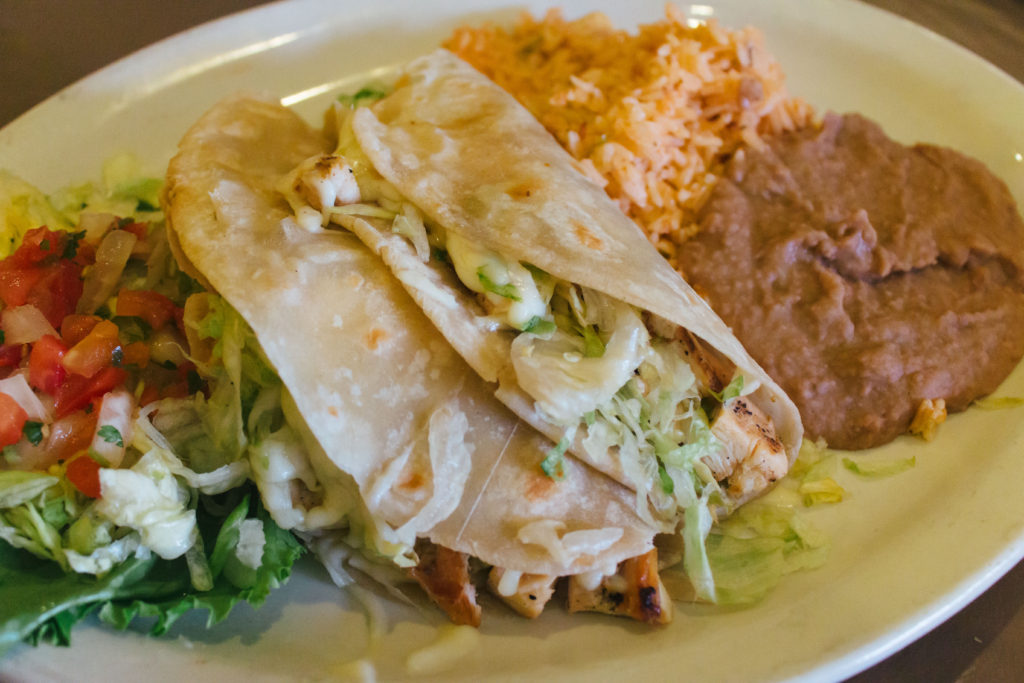 Chicken Fajita Tacos at Nandos