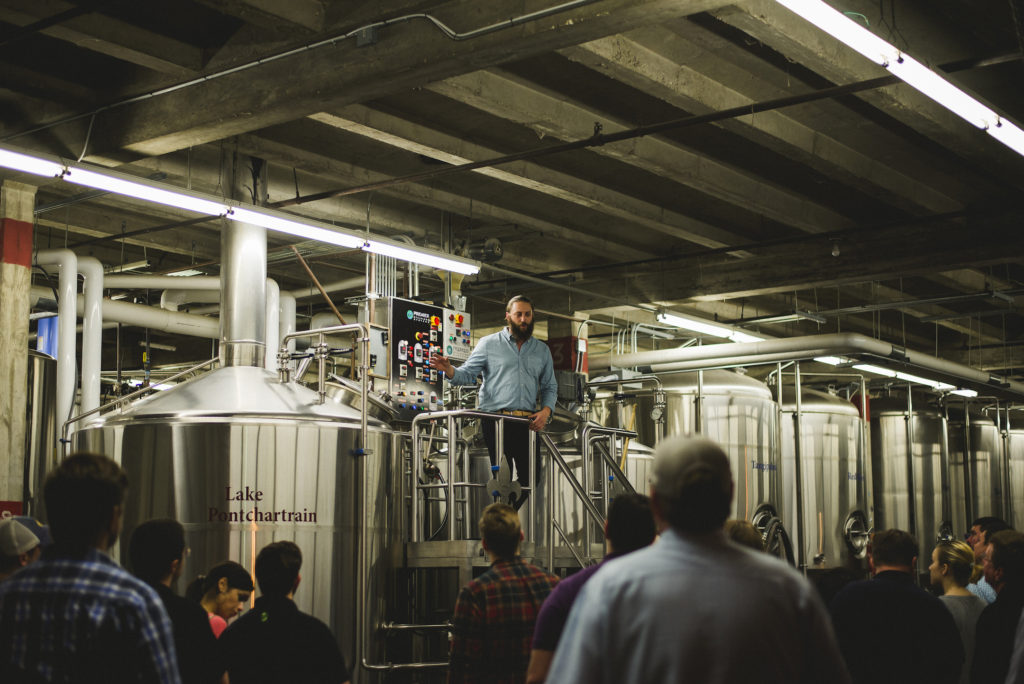 A tour of the brewery took place before the pairing event.