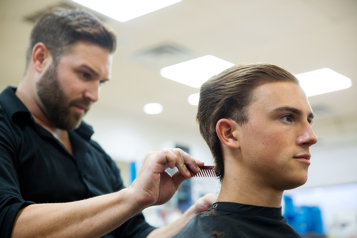 Joliet barber uses airbrushing for beard enhancements