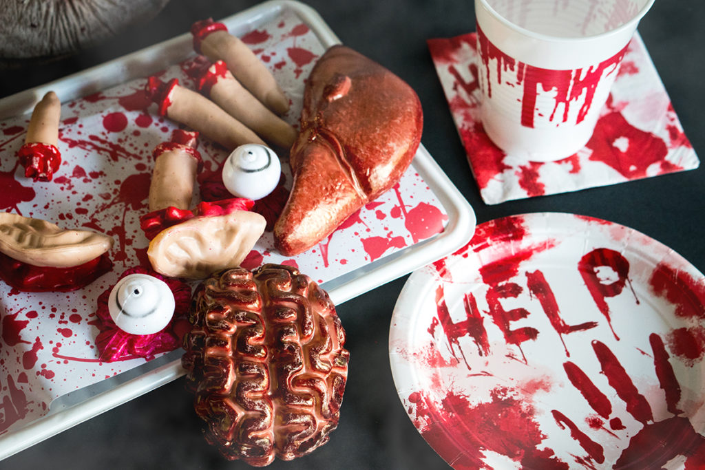 halloween decorations zombie chop shop