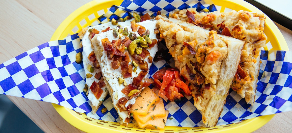 Fast Break Specialty Toasts For Lunch At French Truck Coffee