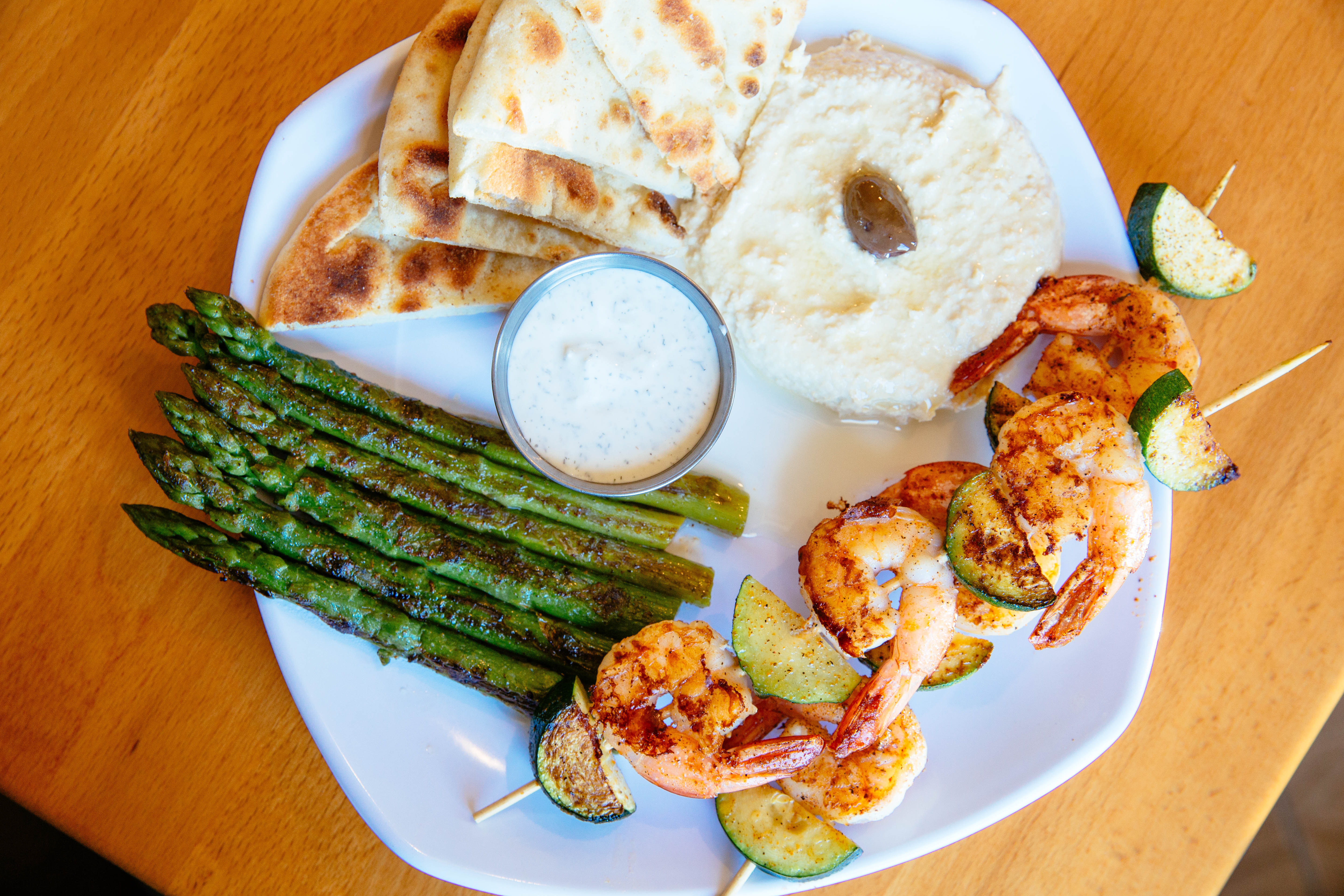 Fast Break Grape leaves and kabobs for lunch at hidden gem Parsley