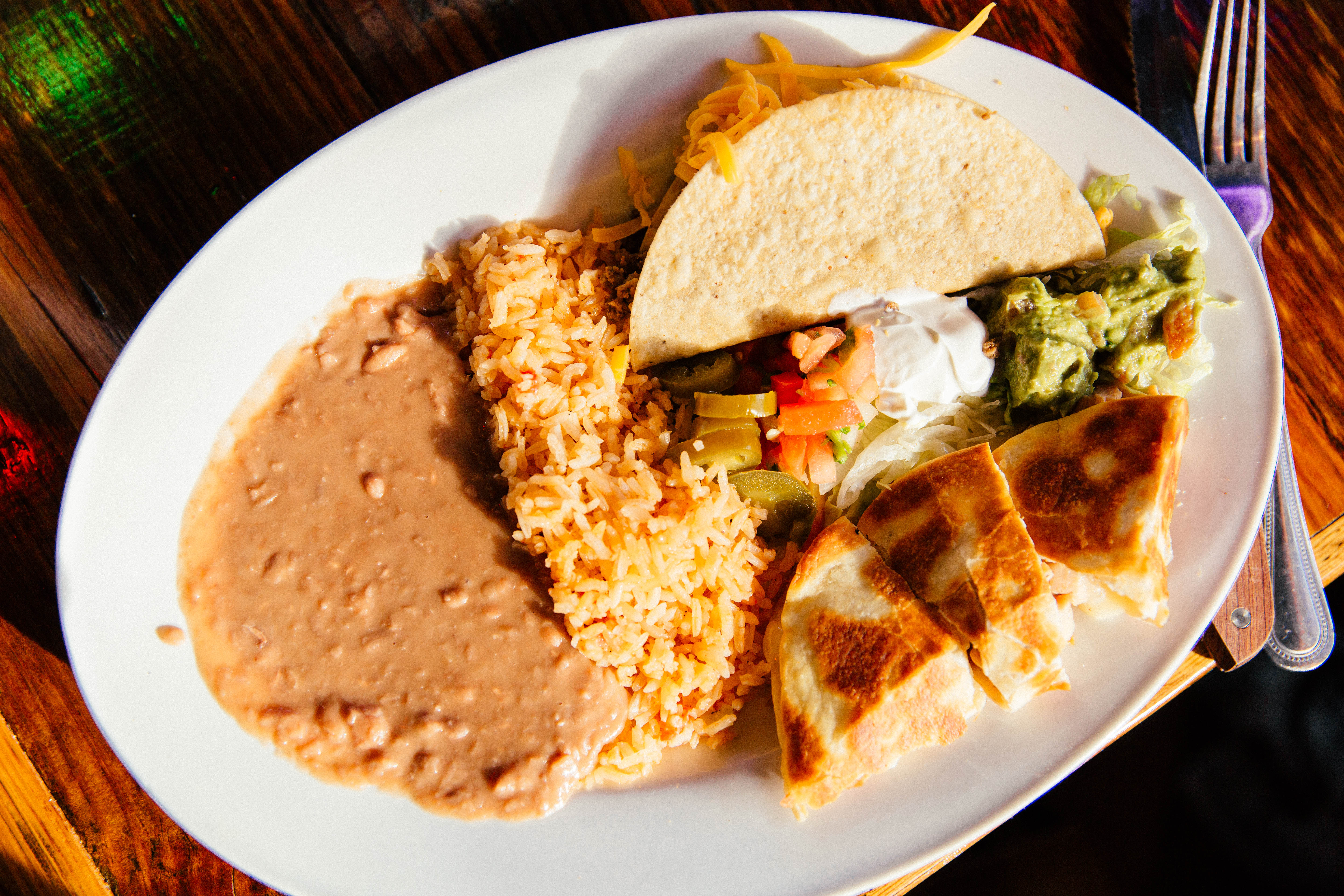 Fast Break Tacos for lunch at the stylish new Superior Grill on