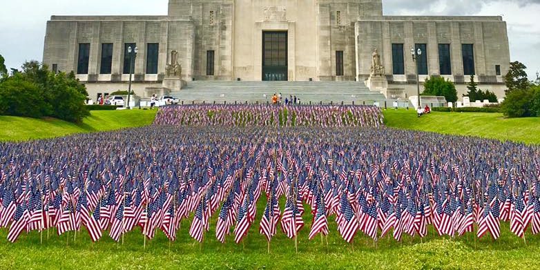 Honor fallen soldiers at the Memorial Day Garden of Flags event May 26