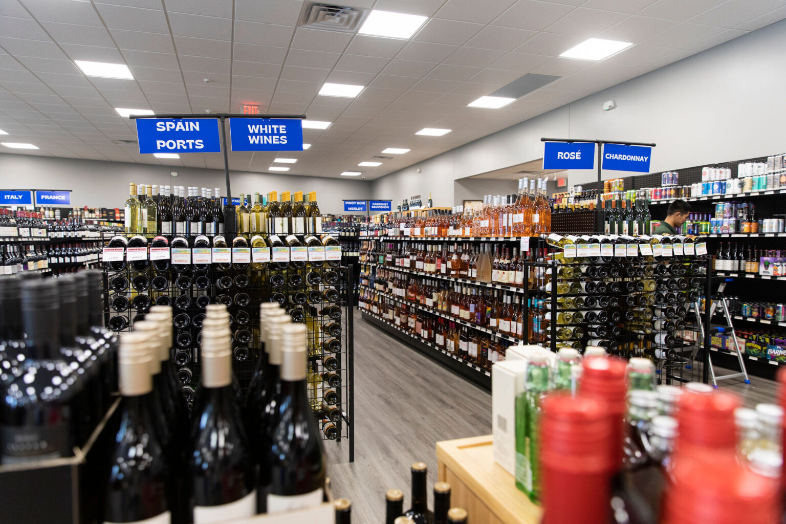 Wines by the glass, sandwiches and salads available at Martin Wine