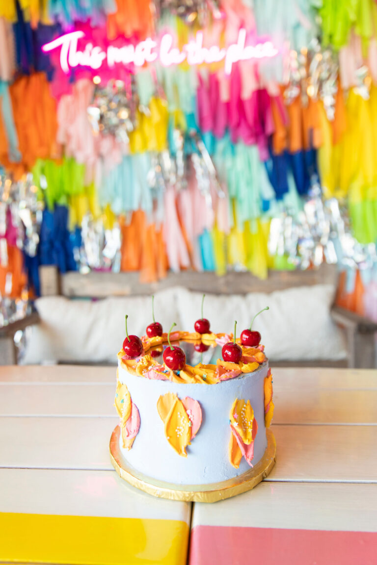 4th of july mirror cake