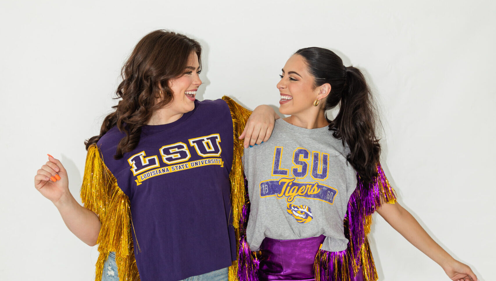 A local boutique s tinsel trimmed vintage tees stand out at LSU