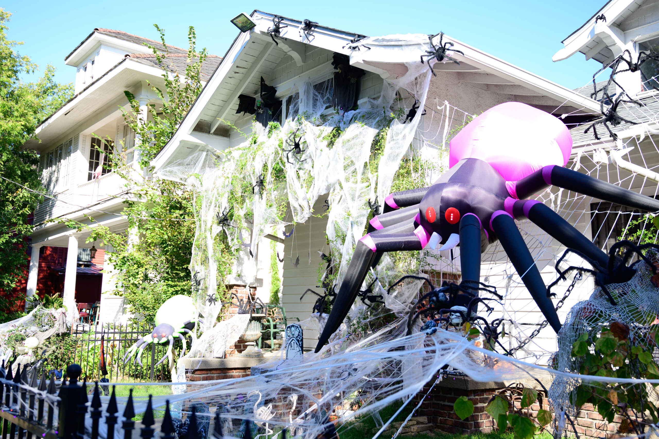 Halloween decorations and festivities