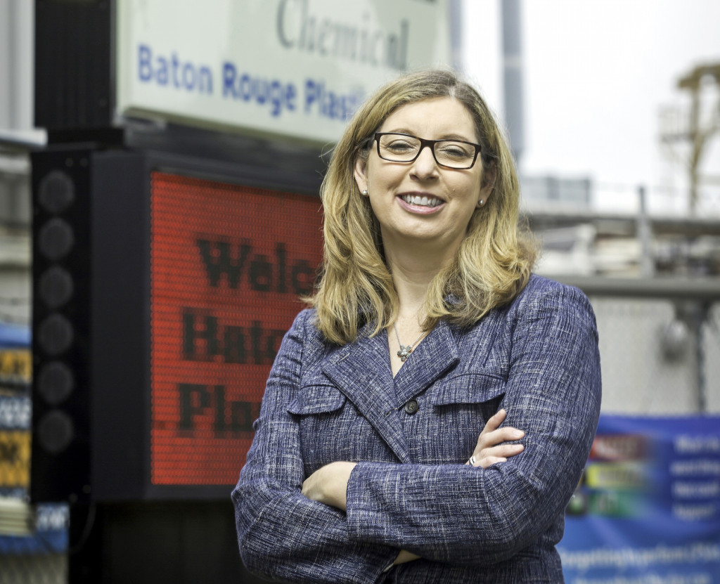 ROLE MODEL: Jennifer Dunphy took over as plant manager at ExxonMobil Plastics in Baton Rouge in March. (Photo by Tim Mueller)