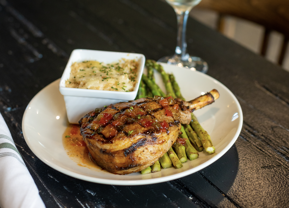 Dish Bistro Byronz's Pepper Jelly Chop inRegister